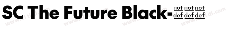 SC The Future Black字体转换